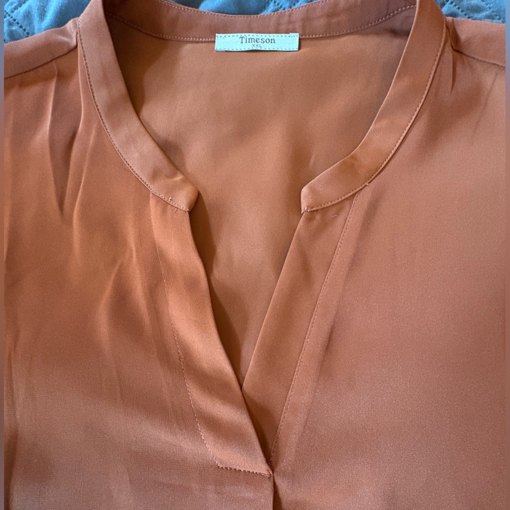 Elegant Rust Blouse
